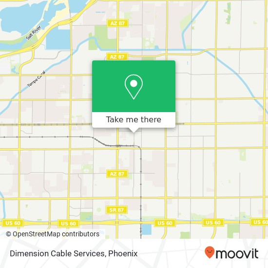 Dimension Cable Services map