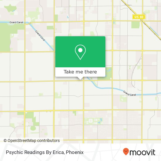 Psychic Readings By Erica map