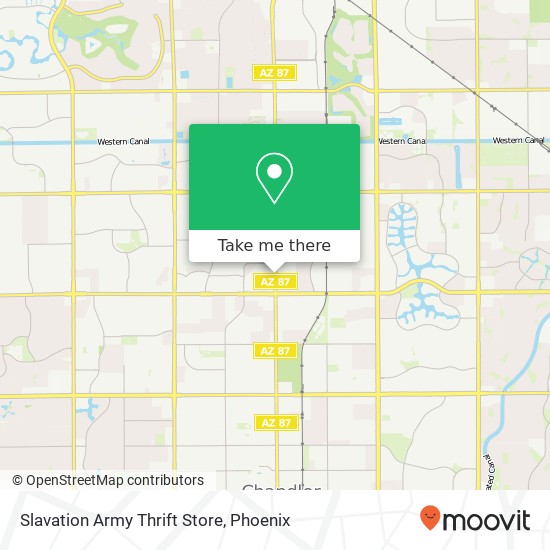 Mapa de Slavation Army Thrift Store