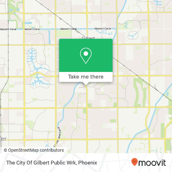 The City Of Gilbert Public Wrk map