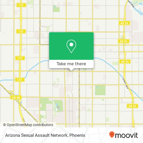 Mapa de Arizona Sexual Assault Network