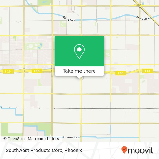 Mapa de Southwest Products Corp