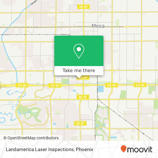 Mapa de Landamerica Laser Inspections