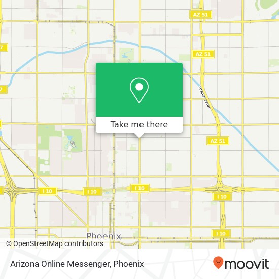 Arizona Online Messenger map