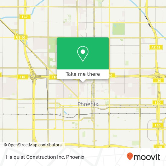 Halquist Construction Inc map