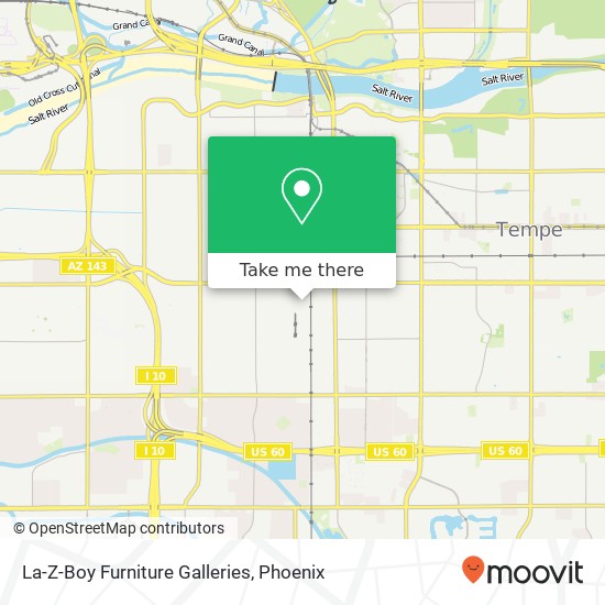 La-Z-Boy Furniture Galleries map