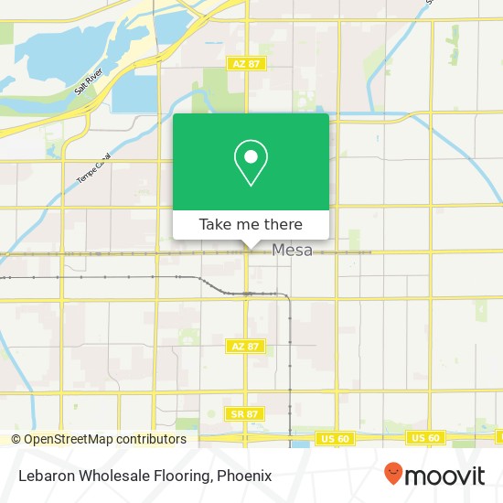 Lebaron Wholesale Flooring map