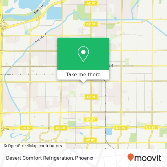 Desert Comfort Refrigeration map