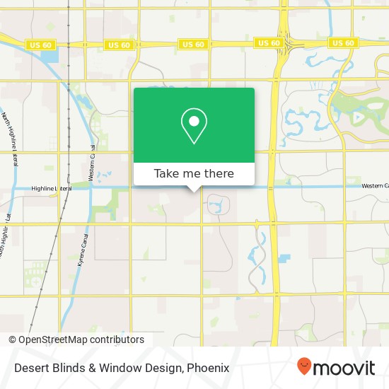 Desert Blinds & Window Design map