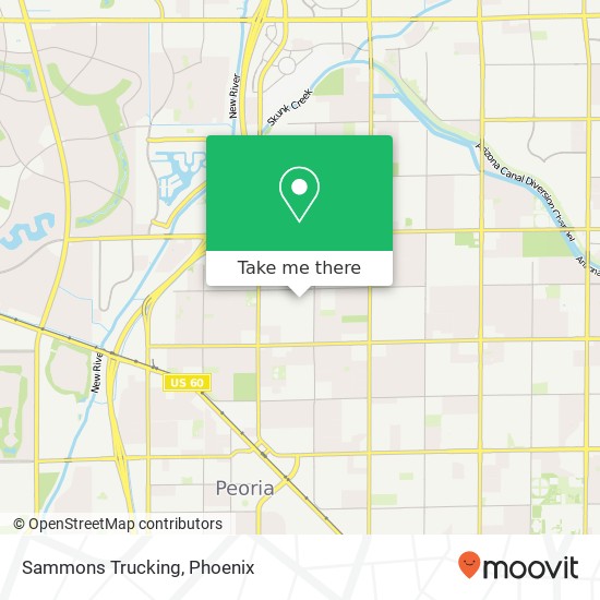 Sammons Trucking map