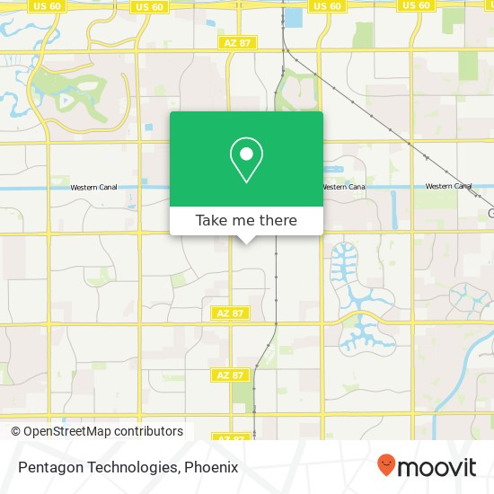 Pentagon Technologies map