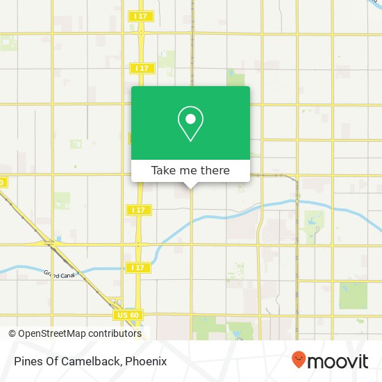 Mapa de Pines Of Camelback