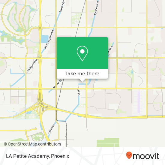 Mapa de LA Petite Academy