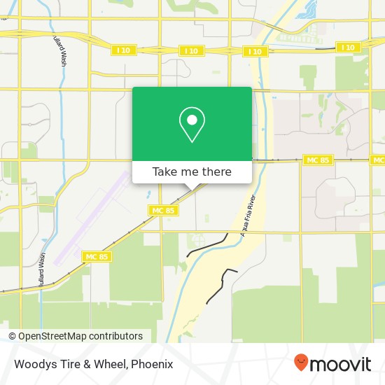 Woodys Tire & Wheel map