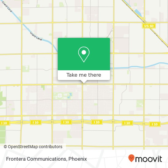 Frontera Communications map