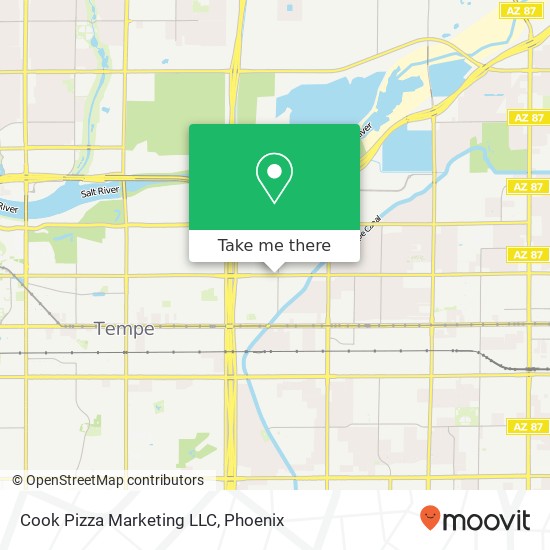 Cook Pizza Marketing LLC map