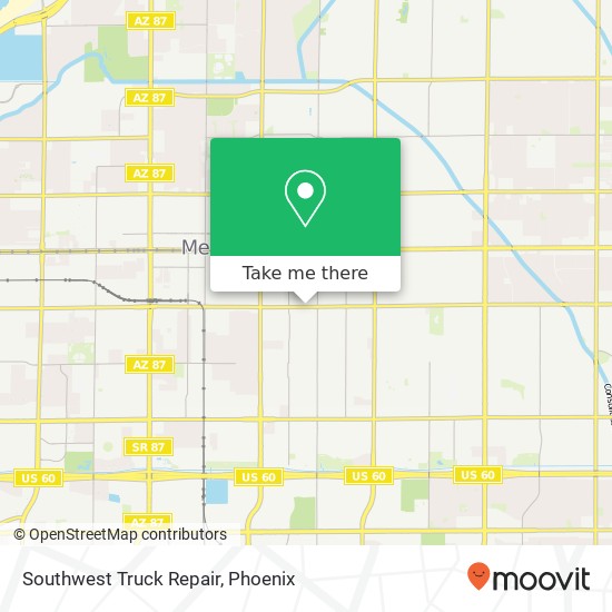 Southwest Truck Repair map