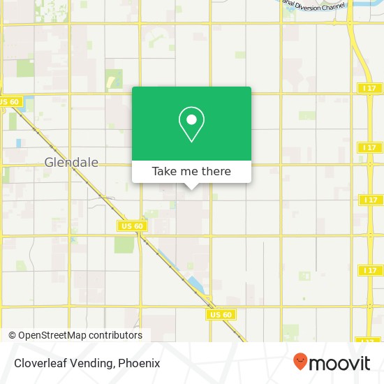 Mapa de Cloverleaf Vending