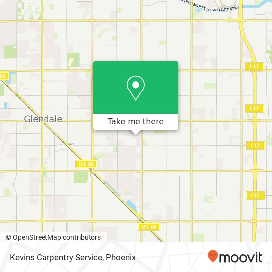 Kevins Carpentry Service map