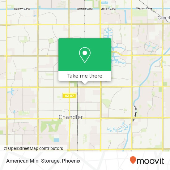 American Mini-Storage map