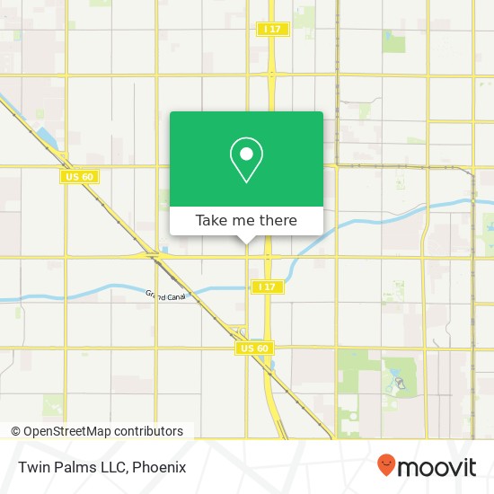 Mapa de Twin Palms LLC