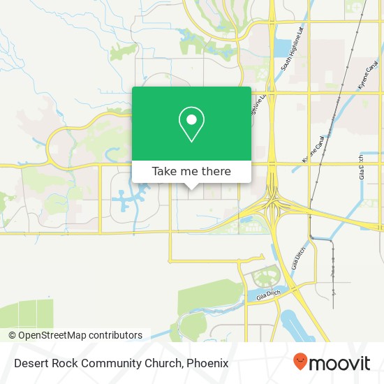 Desert Rock Community Church map