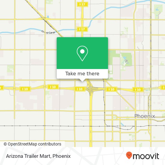 Mapa de Arizona Trailer Mart