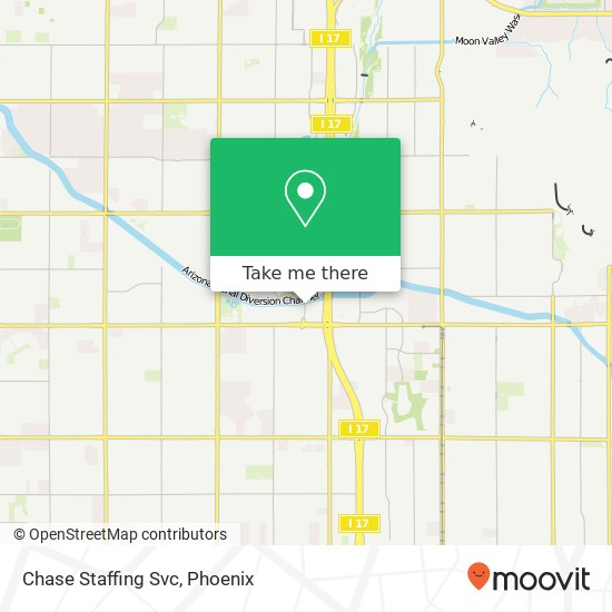 Chase Staffing Svc map