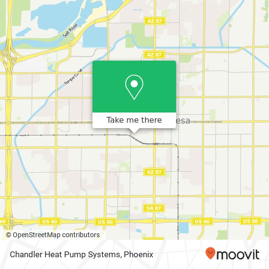 Mapa de Chandler Heat Pump Systems