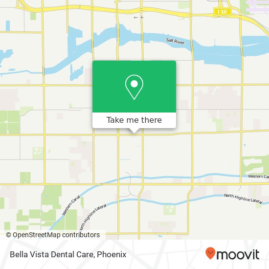 Bella Vista Dental Care map