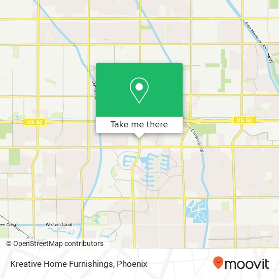 Kreative Home Furnishings map