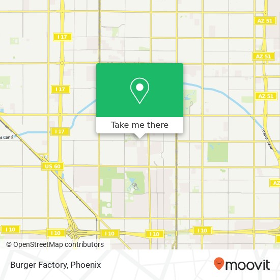 Mapa de Burger Factory