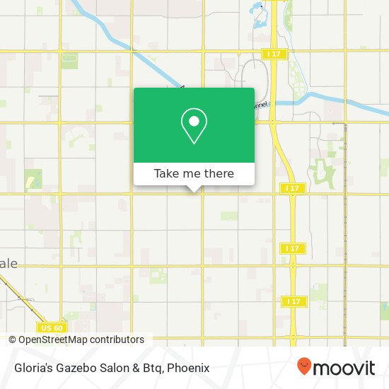 Gloria's Gazebo Salon & Btq map