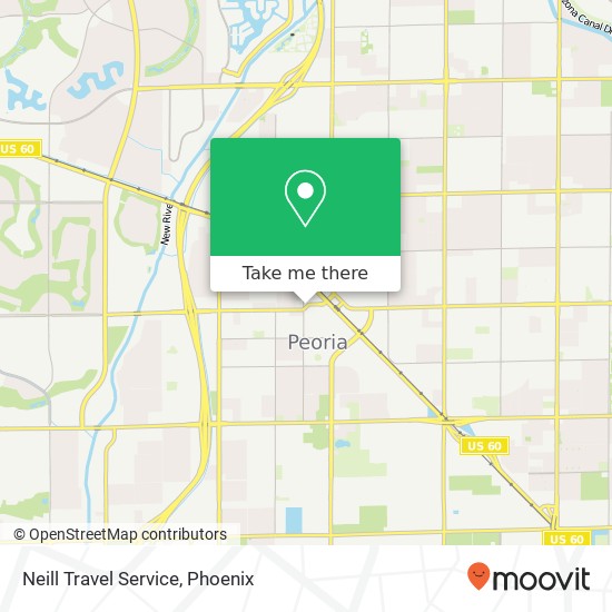 Neill Travel Service map