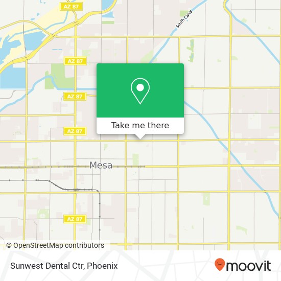 Sunwest Dental Ctr map