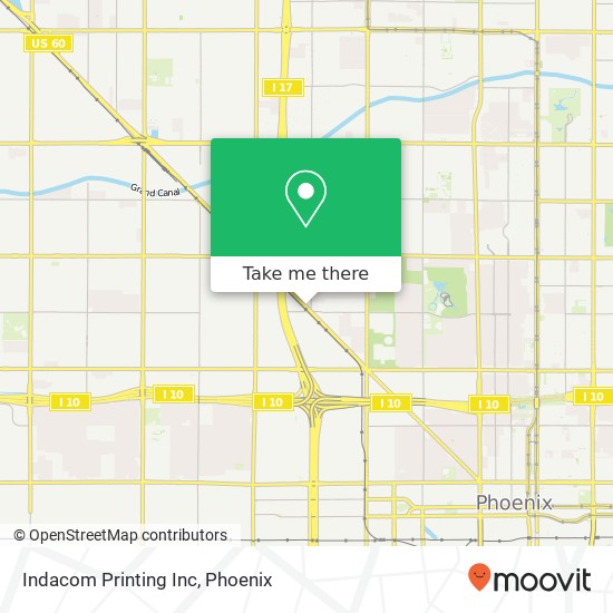 Indacom Printing Inc map