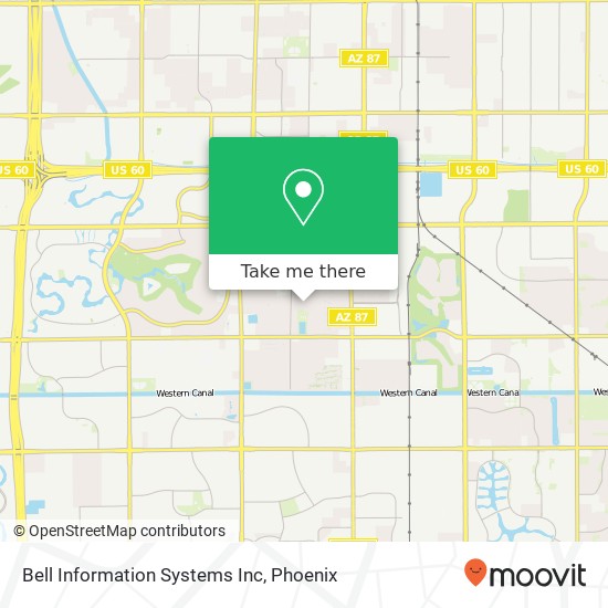 Mapa de Bell Information Systems Inc