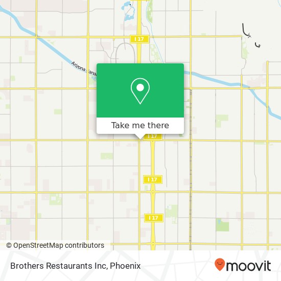 Mapa de Brothers Restaurants Inc