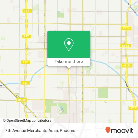 Mapa de 7th Avenue Merchants Assn