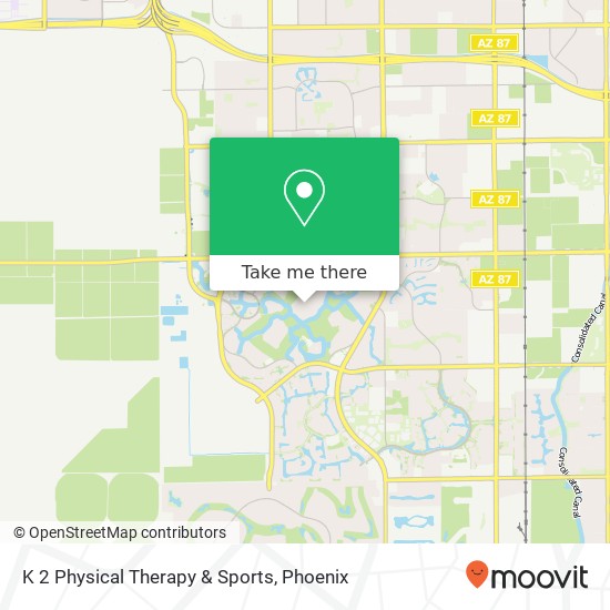 K 2 Physical Therapy & Sports map