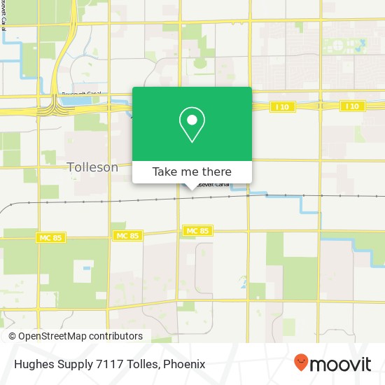 Hughes Supply 7117 Tolles map