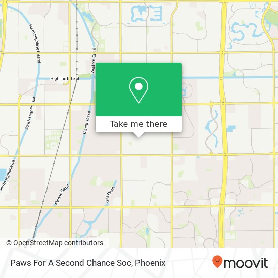 Paws For A Second Chance Soc map