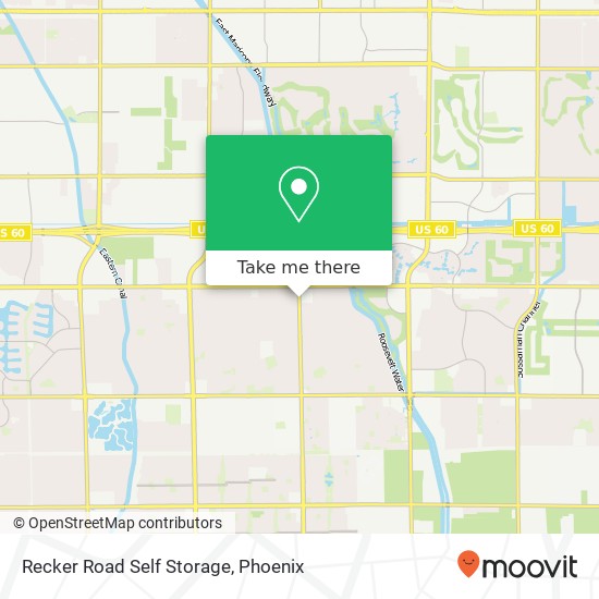 Recker Road Self Storage map