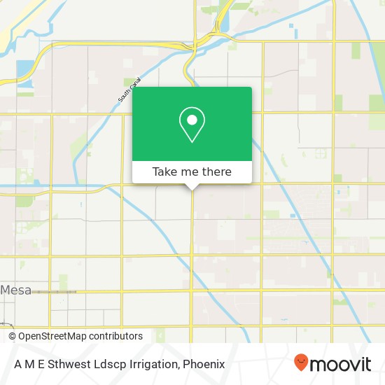 Mapa de A M E Sthwest Ldscp Irrigation