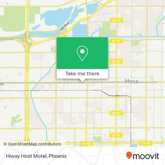 Hiway Host Motel map