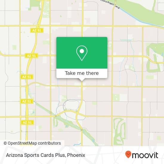 Arizona Sports Cards Plus map