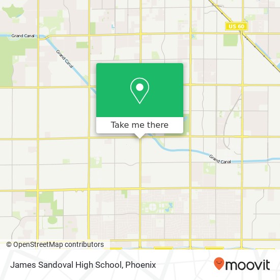 Mapa de James Sandoval High School
