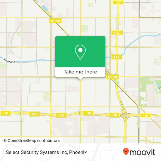 Mapa de Select Security Systems Inc