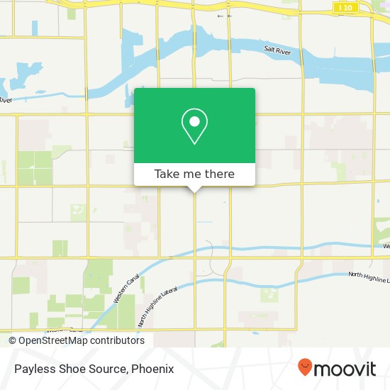 Mapa de Payless Shoe Source