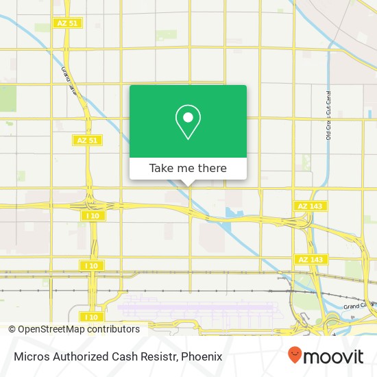 Mapa de Micros Authorized Cash Resistr